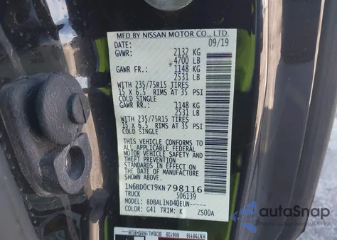 2019 Nissan Frontier S from USA, damaged, VIN 1N6BD0CT9KN798116